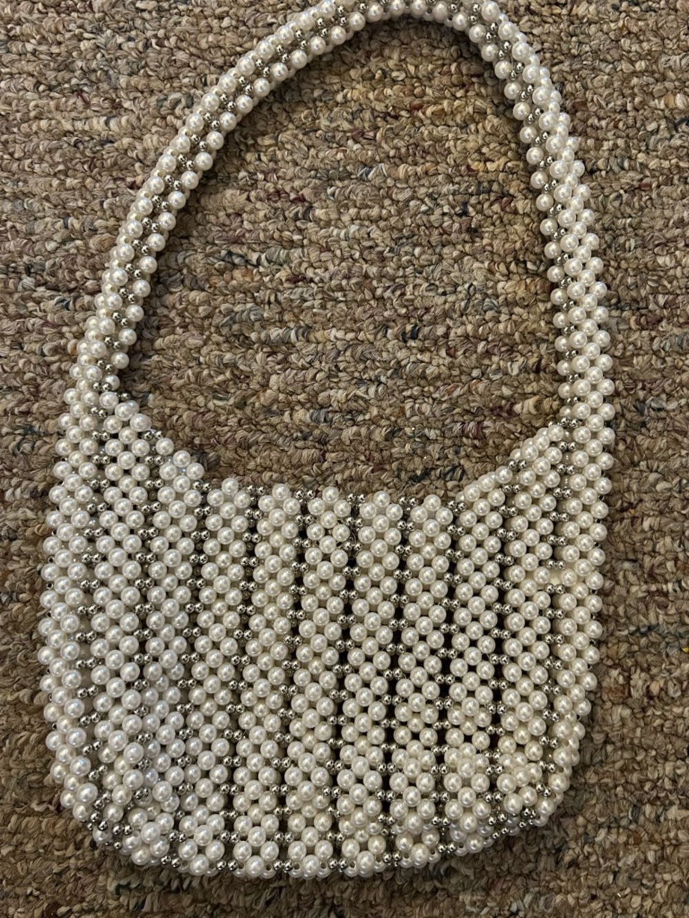 Pearl Beaded Shoulder Bag